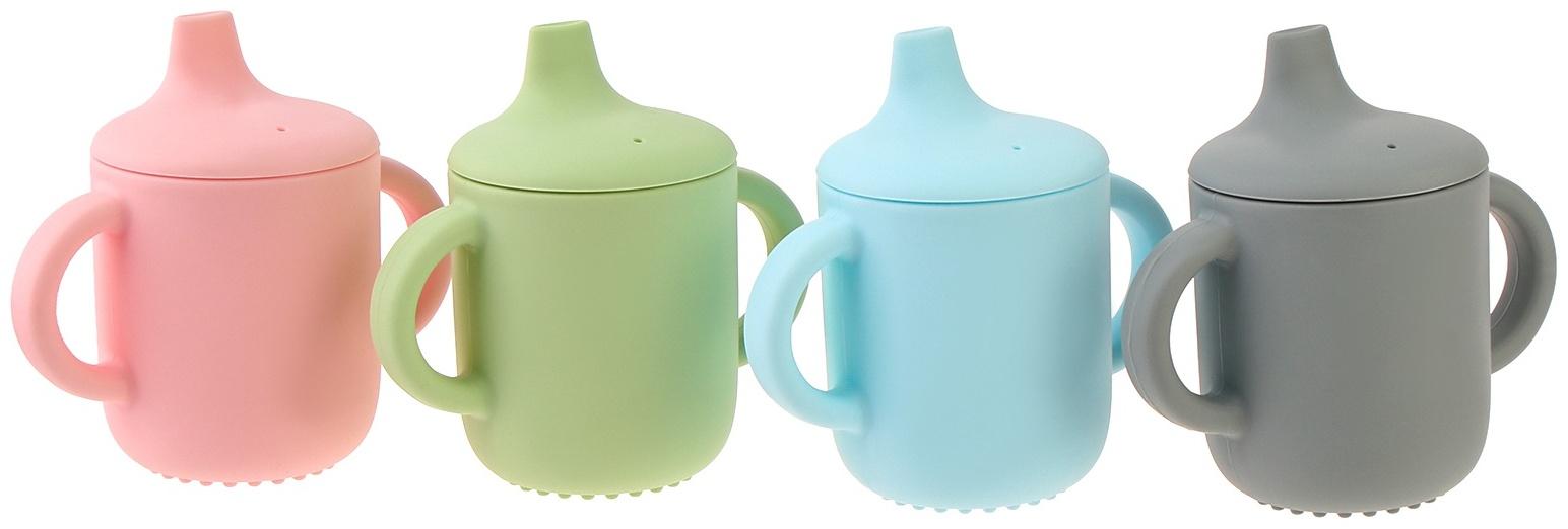 Поильник детский, с силиконовым носиком, с ручками, непроливайка, МИКС