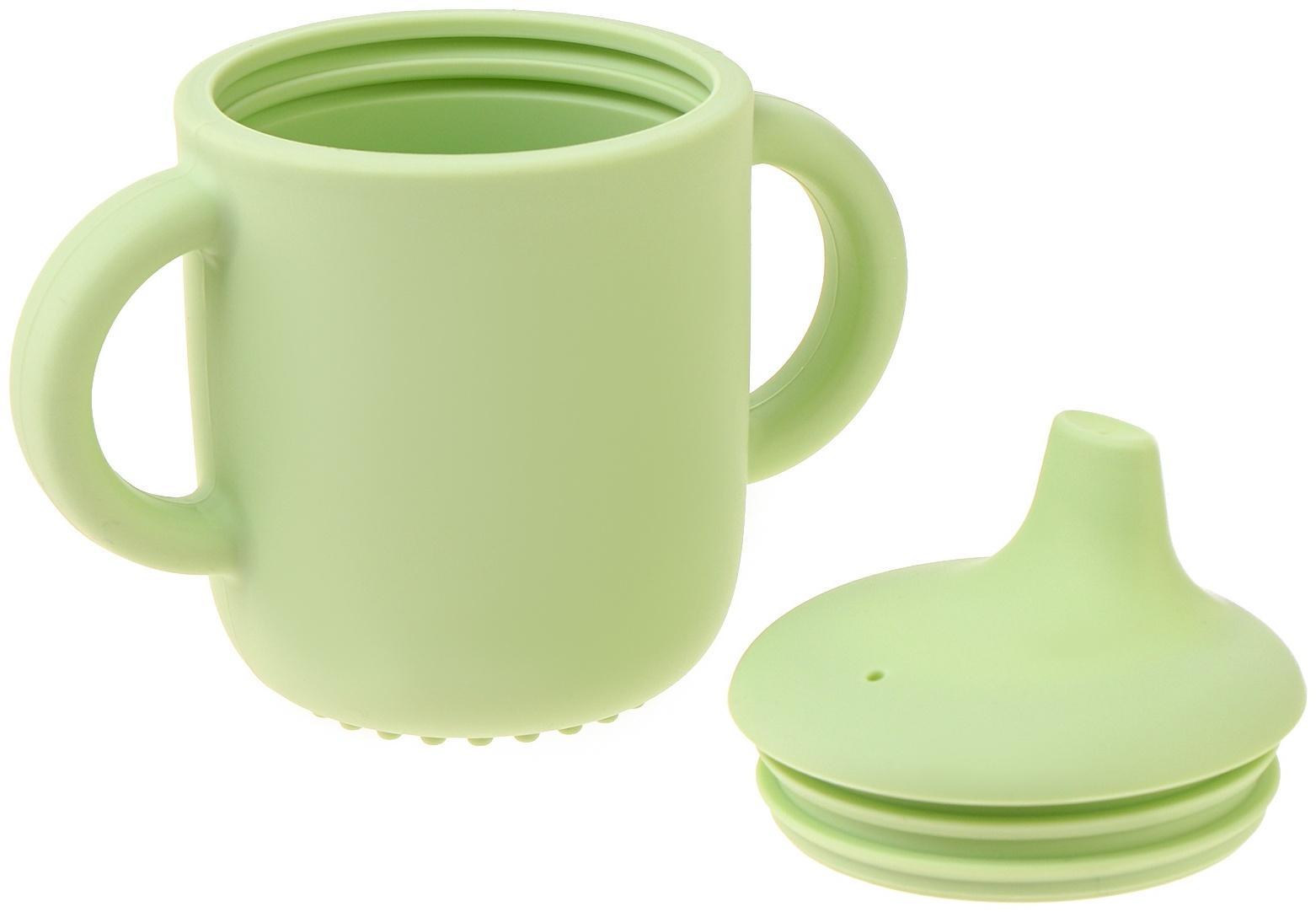 Поильник детский, с силиконовым носиком, с ручками, непроливайка, МИКС