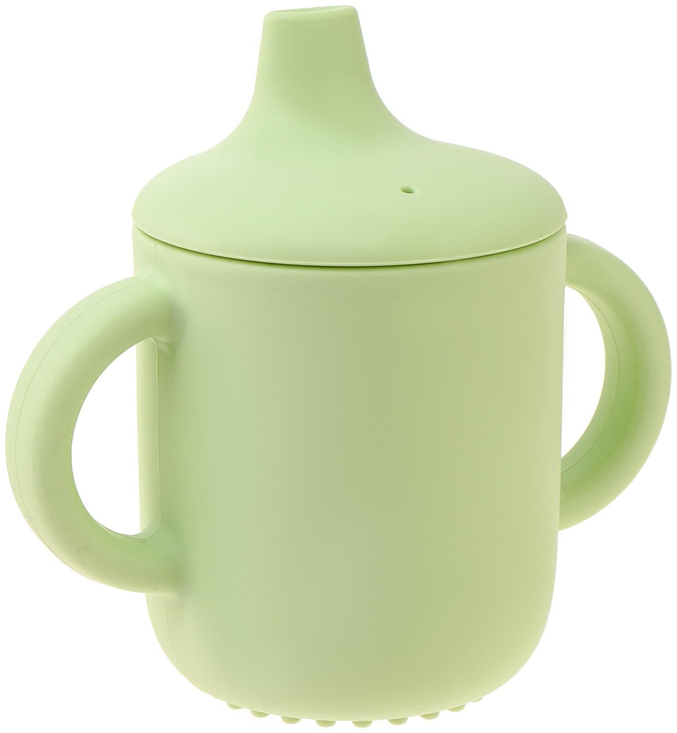 Поильник детский, с силиконовым носиком, с ручками, непроливайка, МИКС