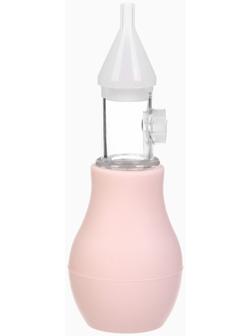 Аспиратор назальный Basic M&B, с колпачком, розовый