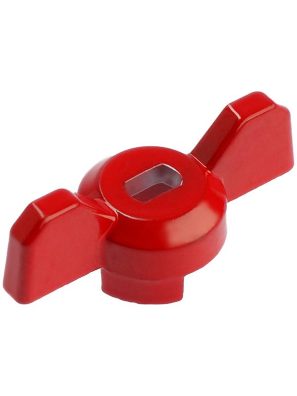 Ручка-бабочка для шарового крана ZEIN, усиленная, 1/2«-3/4», красная