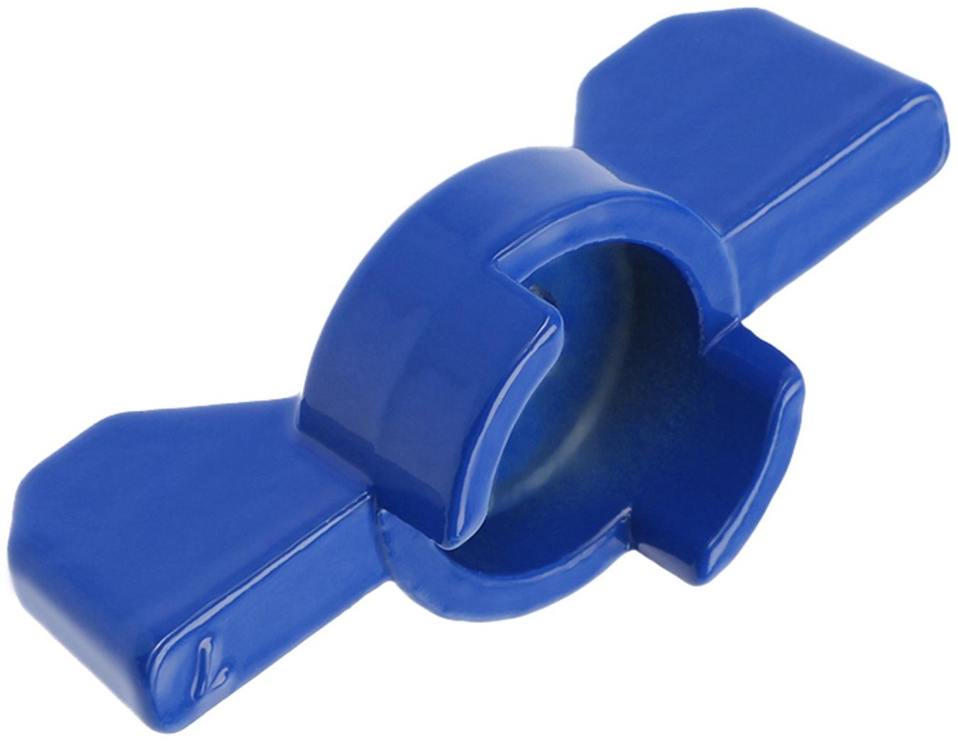 Ручка-бабочка для шарового крана ZEIN, усиленная, 1/2«-3/4», синяя