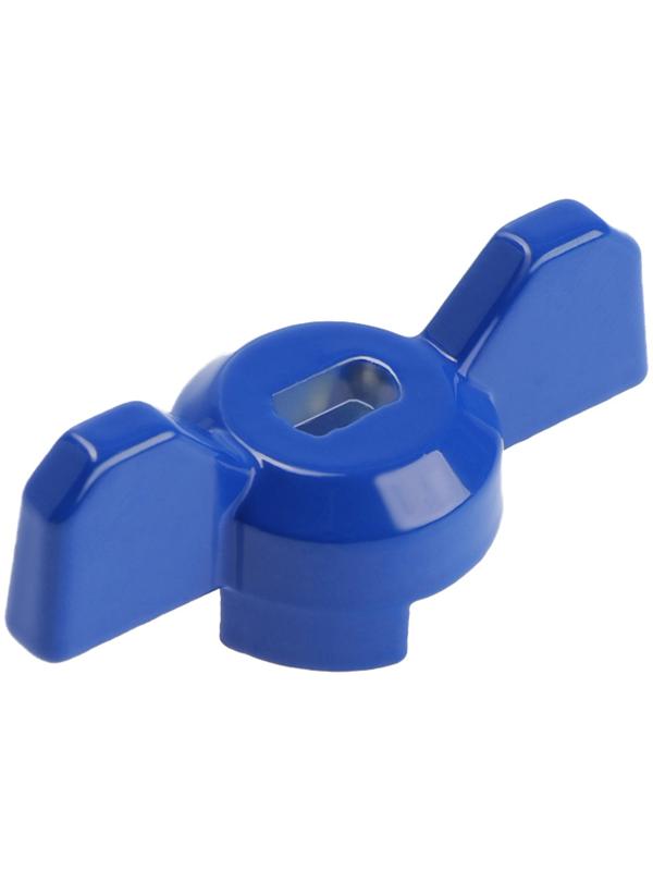 Ручка-бабочка для шарового крана ZEIN, усиленная, 1/2«-3/4», синяя