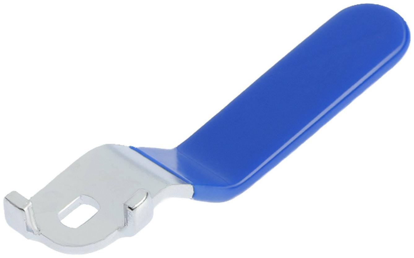 Ручка-рычаг для шарового крана ZEIN, усиленная, 1/2«-3/4», прорезиненная, синяя