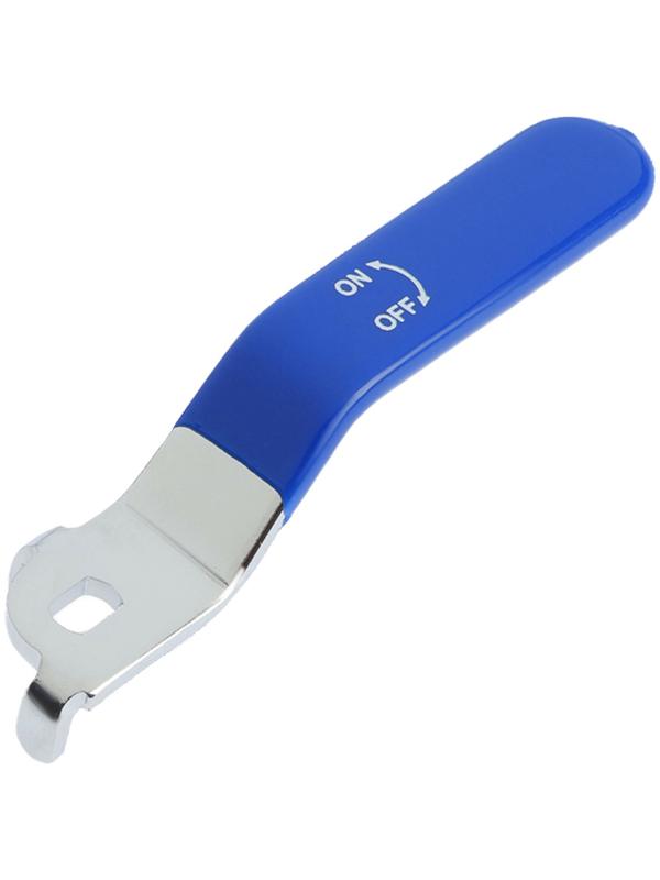 Ручка-рычаг для шарового крана ZEIN, усиленная, 1/2«-3/4», прорезиненная, синяя