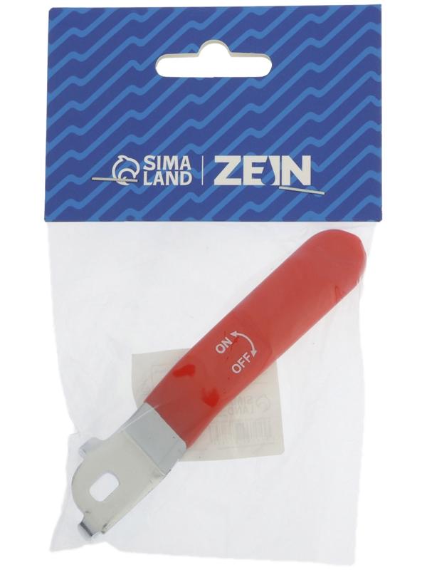 Ручка-рычаг для шарового крана ZEIN, усиленная, 1/2«-3/4», прорезиненная, красная