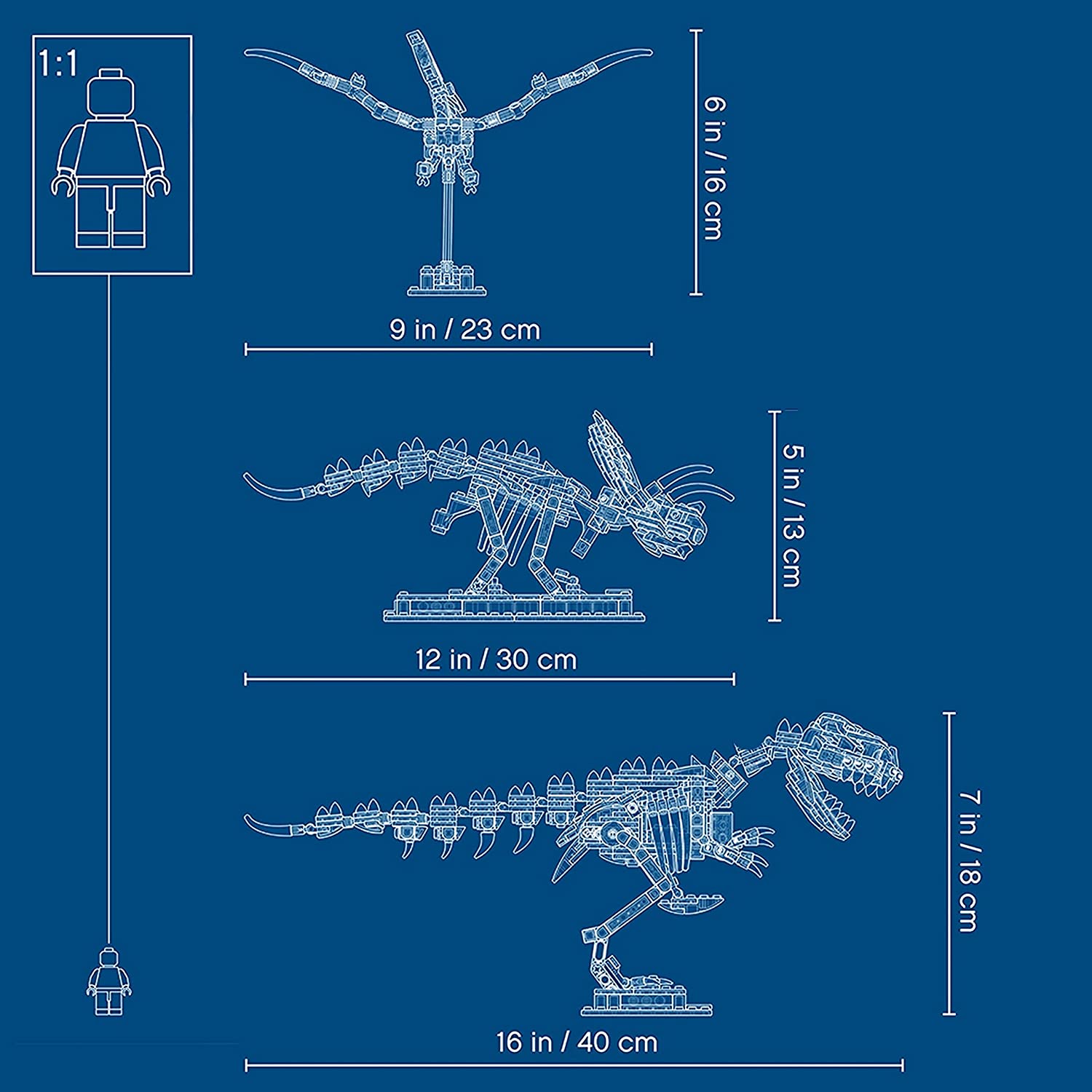 Конструктор Lari «Кости динозавра» 11449 (Ideas 21320) / 916 деталей
