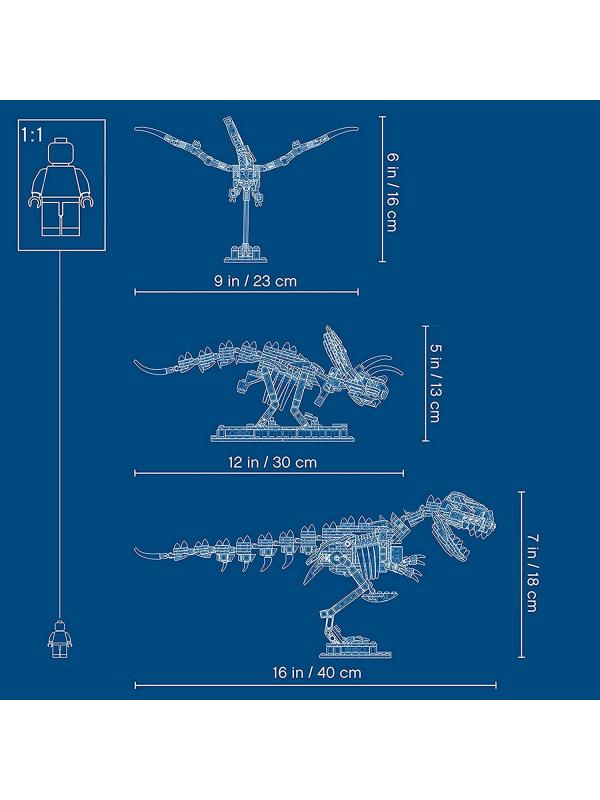 Конструктор Lari «Кости динозавра» 11449 (Ideas 21320) / 916 деталей