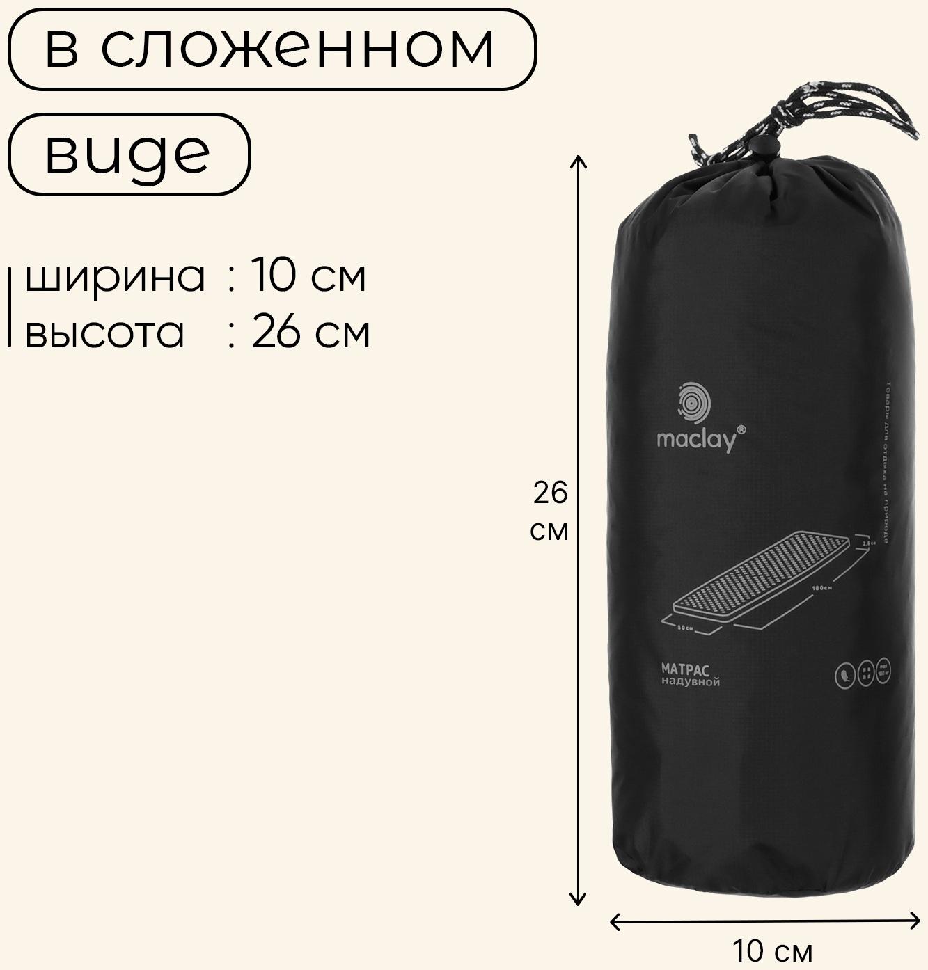 Матрас туристический maclay, 190х56х5 см
