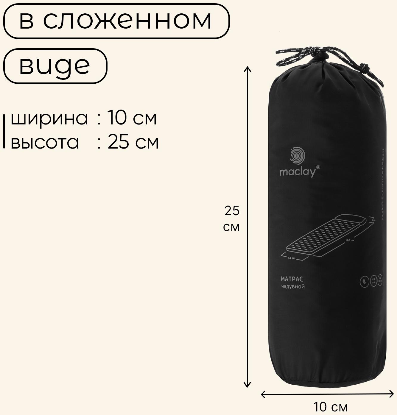 Матрас туристический maclay, 190х56х5 см