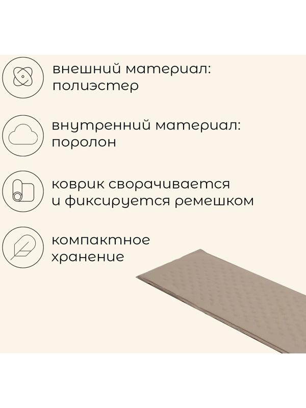 Матрас туристический maclay, 180х50х2.5см, самонадувной