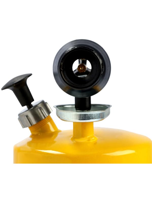 Лампа паяльная ТУНДРА, направленный факел пламени, расход <1.2 л/ч, АИ 92-95, объем 2 л