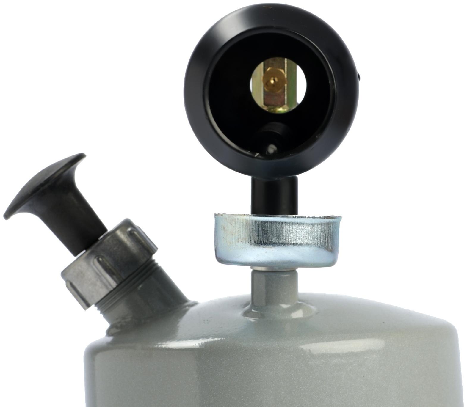 Лампа паяльная ТУНДРА, зауженный эжектор, расход <1.2 л/ч, АИ 92-95, объем 1.5 л