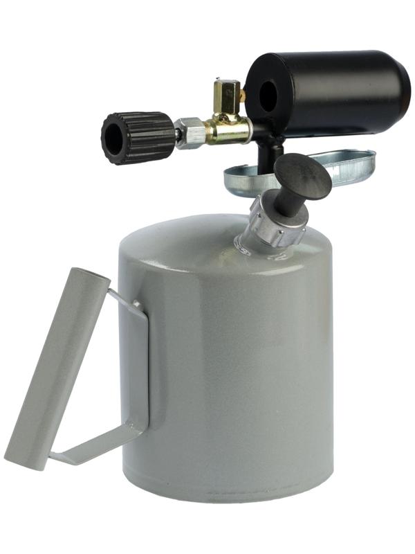 Лампа паяльная ТУНДРА, зауженный эжектор, расход <1.2 л/ч, АИ 92-95, объем 1.5 л