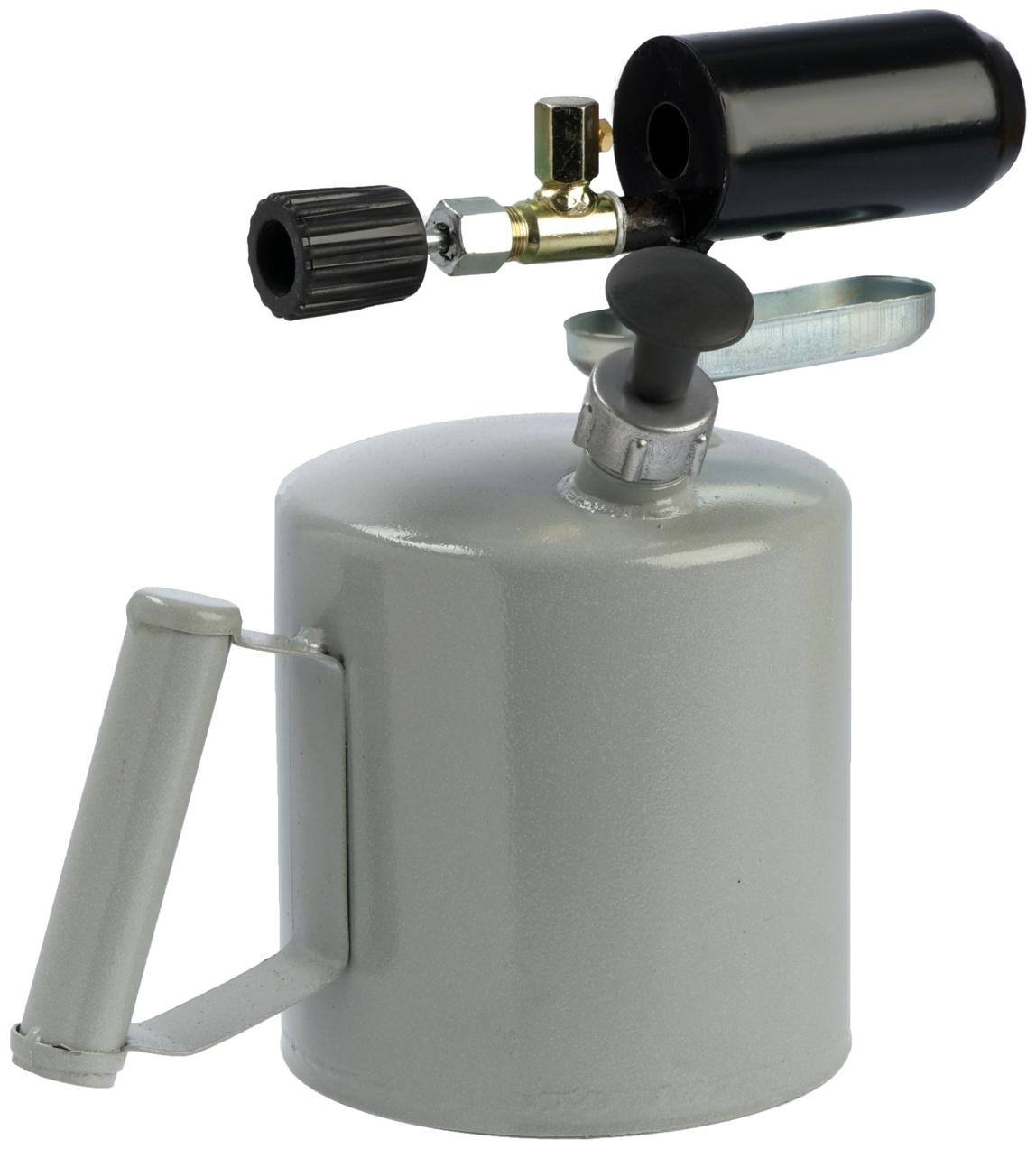 Лампа паяльная ТУНДРА, зауженный эжектор, расход <1.2 л/ч, АИ 92-95, объем 2 л