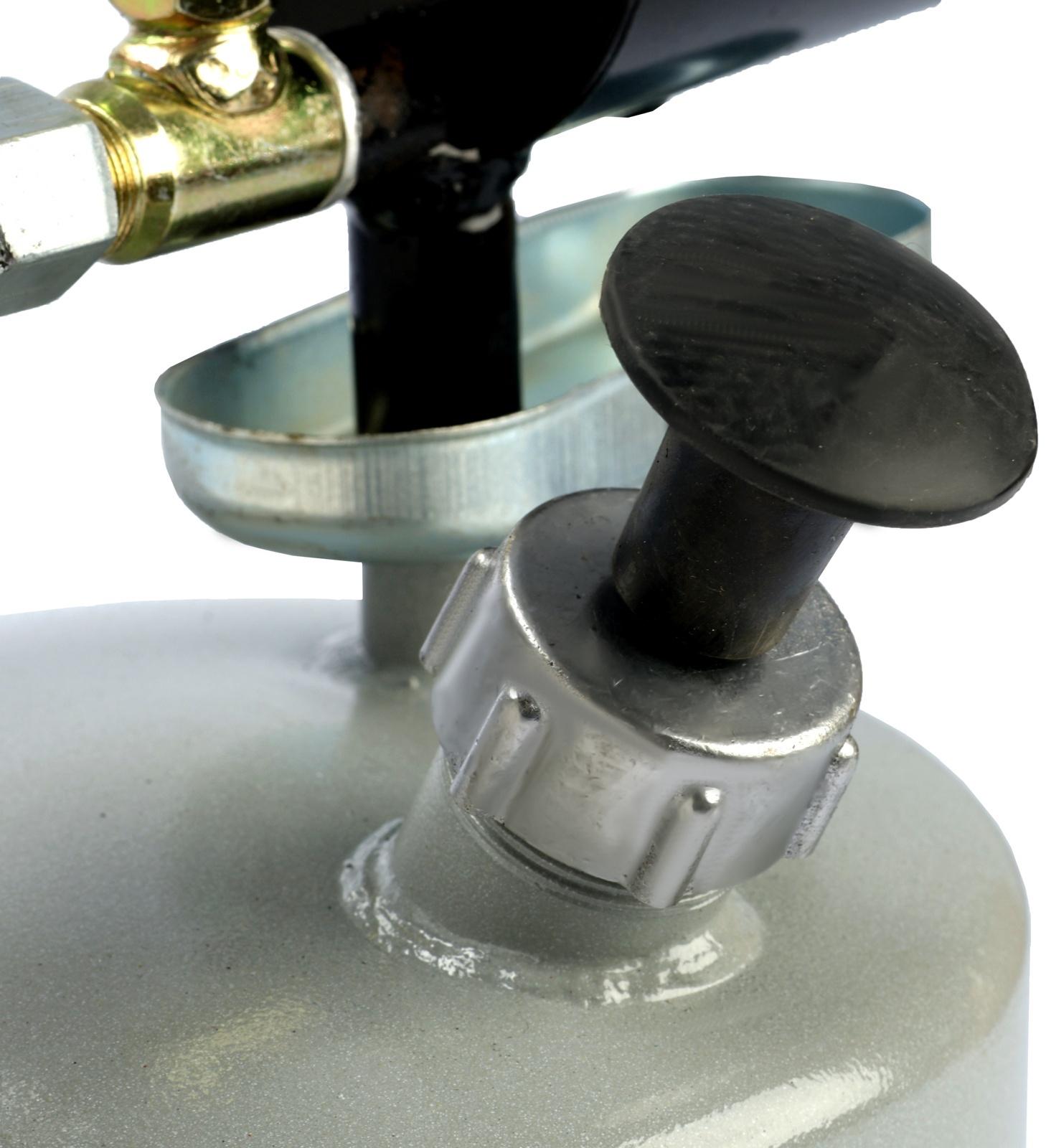 Лампа паяльная ТУНДРА, зауженный эжектор, расход <1.2 л/ч, АИ 92-95, объем 2 л