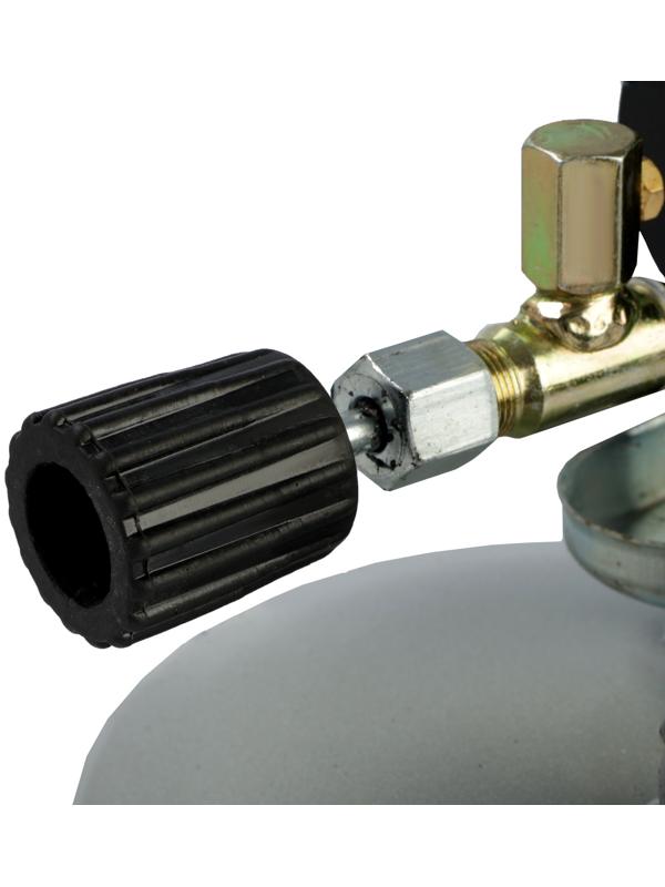 Лампа паяльная ТУНДРА, зауженный эжектор, расход <1.2 л/ч, АИ 92-95, объем 2 л