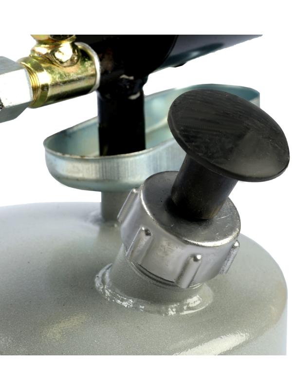 Лампа паяльная ТУНДРА, зауженный эжектор, расход <1.2 л/ч, АИ 92-95, объем 2 л