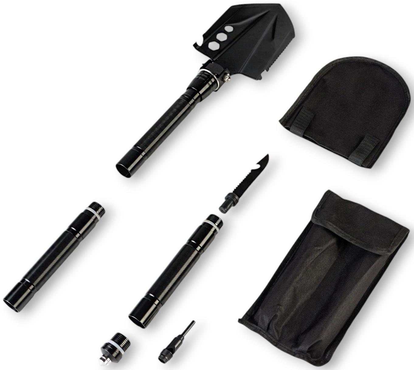 Лопата многофункциональная 9в1 в чехле, 67 см, черная