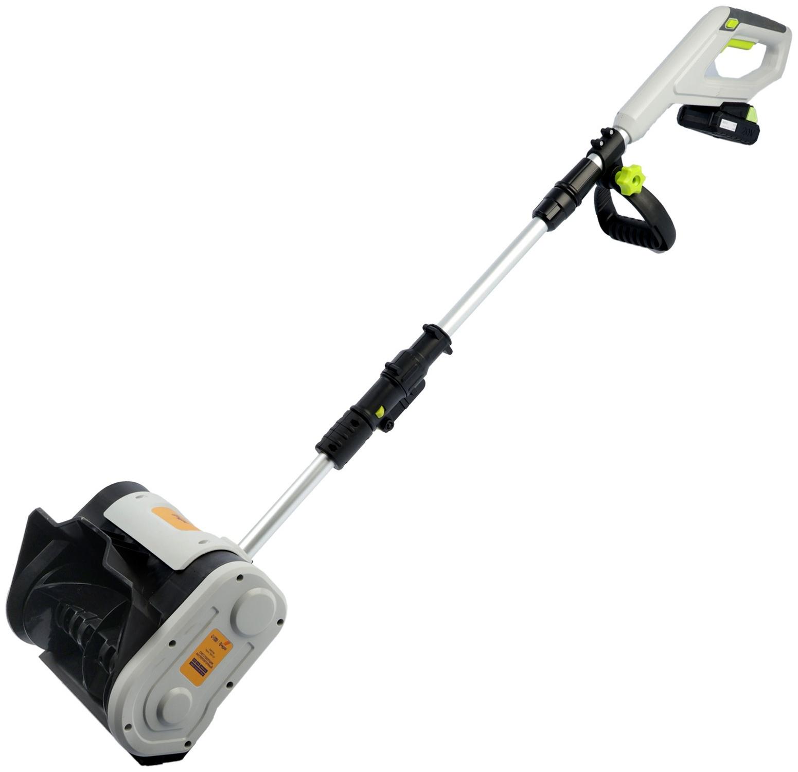 Снегоуборщик аккумуляторный ТУНДРА, 20 В, 2 Ач, ширина/высота 25/16 см, выброс 6 м