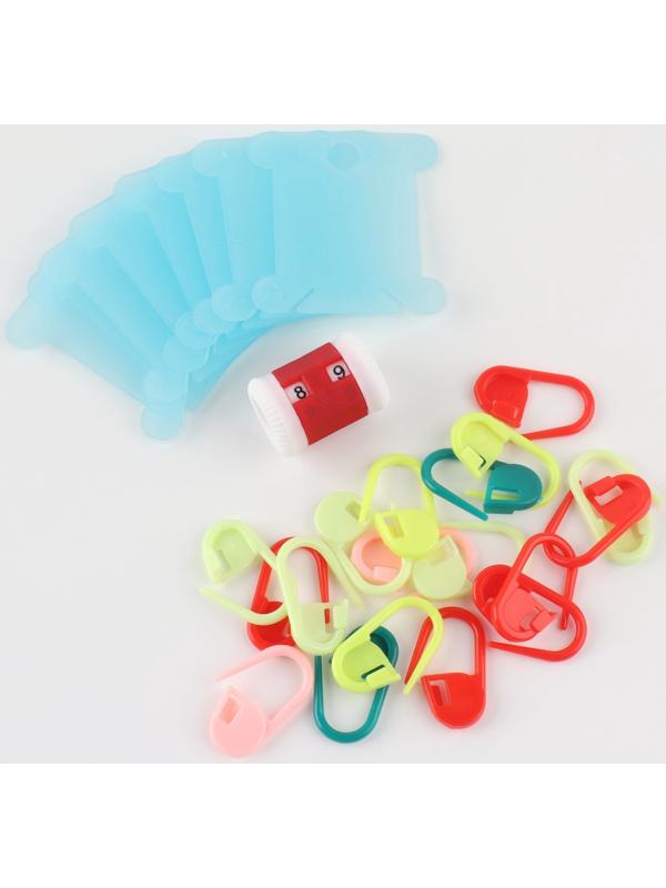 Набор для вязания, 31 предмет, разноцветный