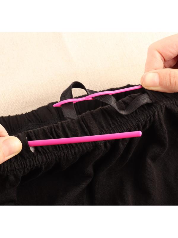 Спица гибкая для продевания резинки / тесьмы / шнура, 58 см, розовая