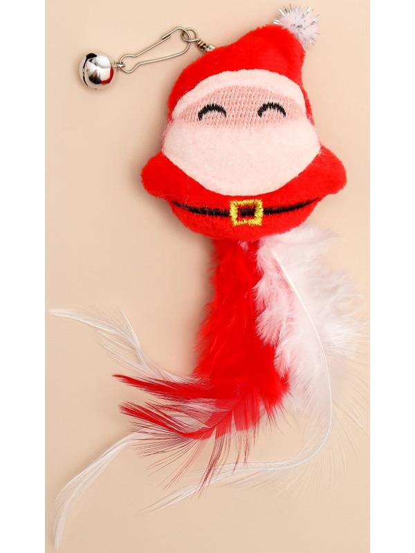 Новогодний набор игрушек для кошек с дразнилкой