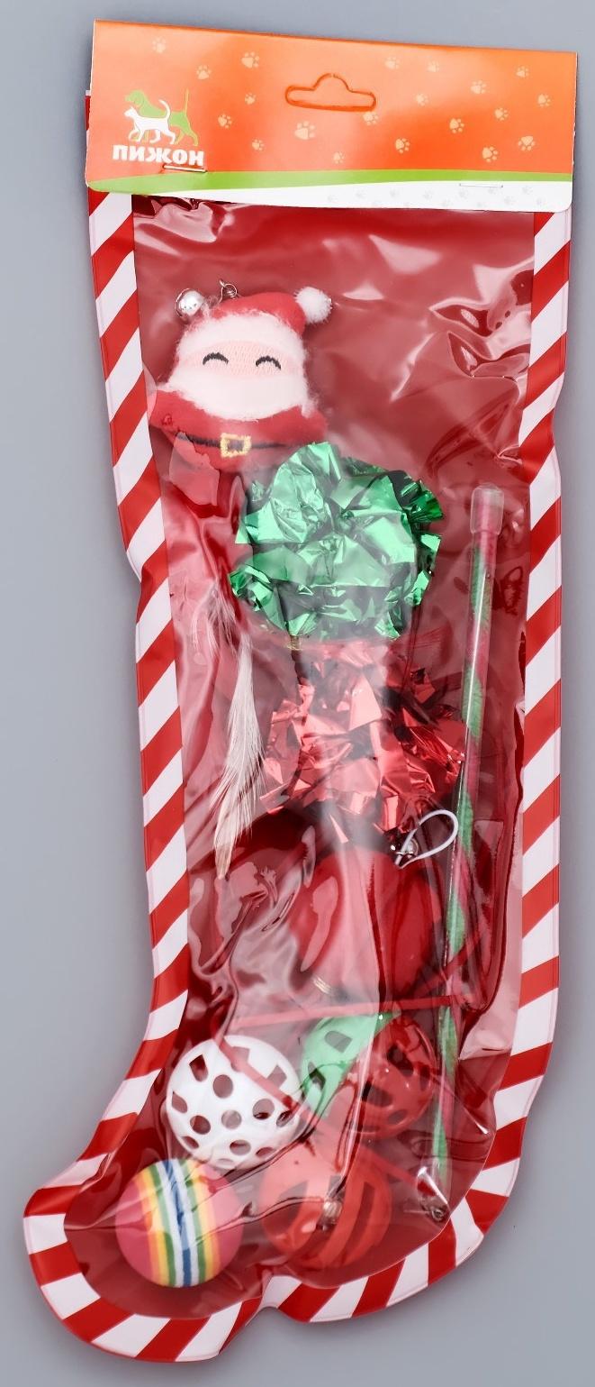 Новогодний набор игрушек для кошек