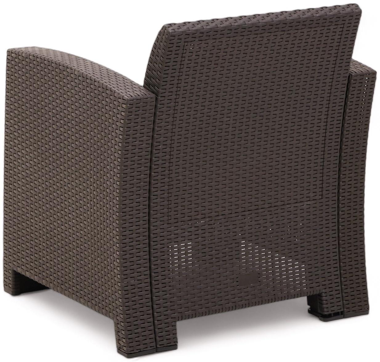 Набор садовой мебели Бора: 2 кресла + стол, Венге