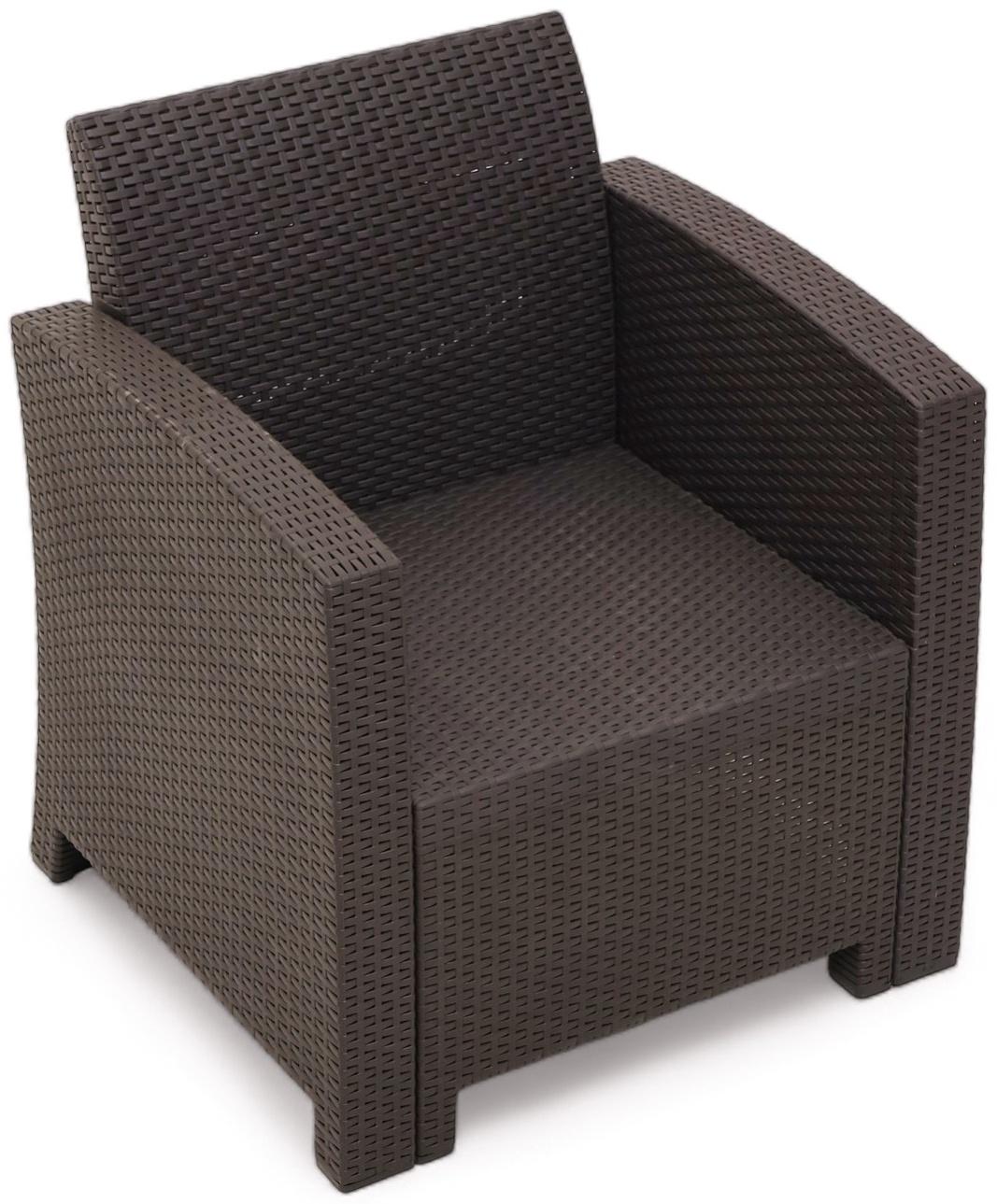 Набор садовой мебели Бора: 2 кресла + стол, Венге