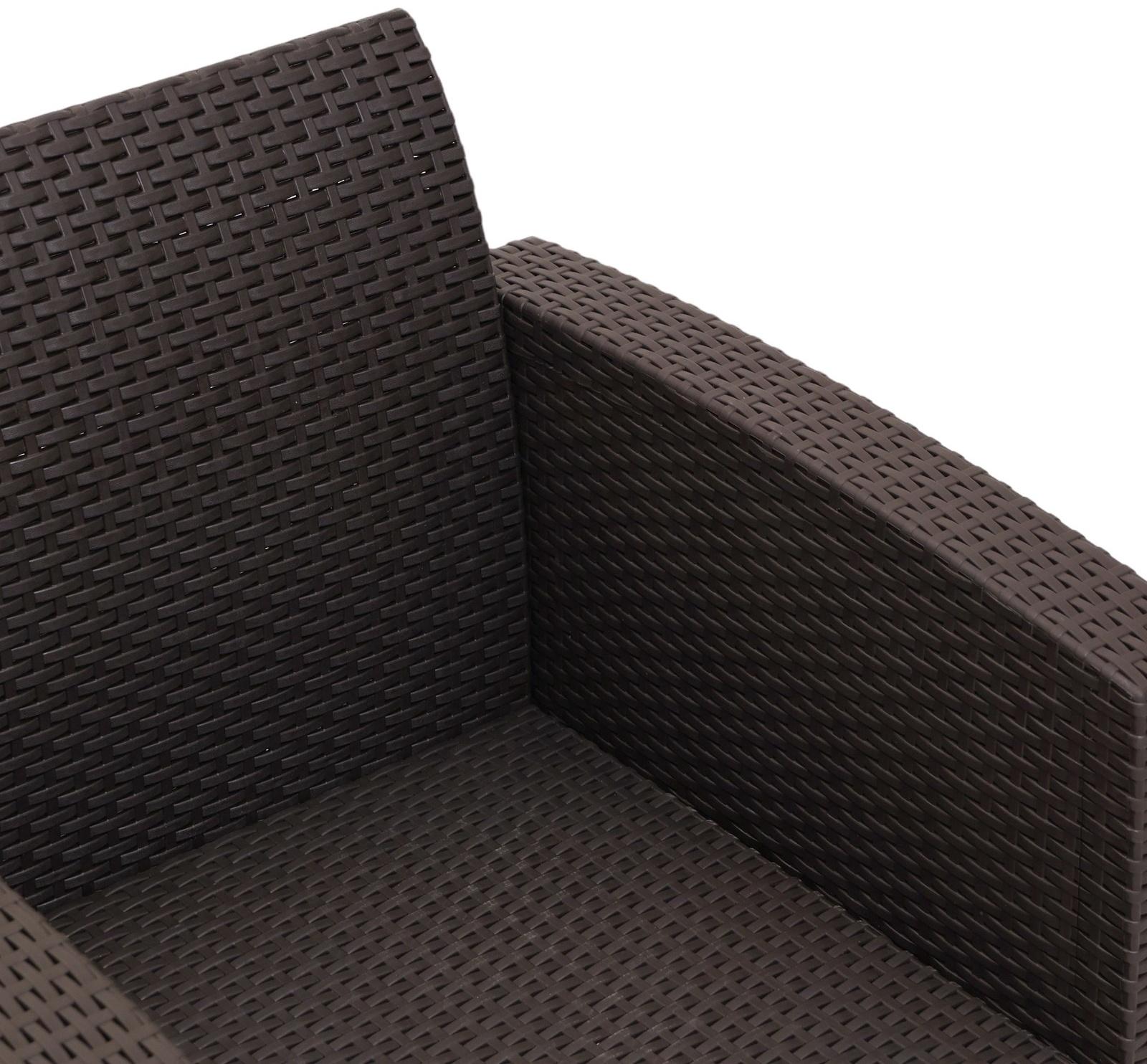 Набор садовой мебели Бора: 2 кресла + стол, Венге