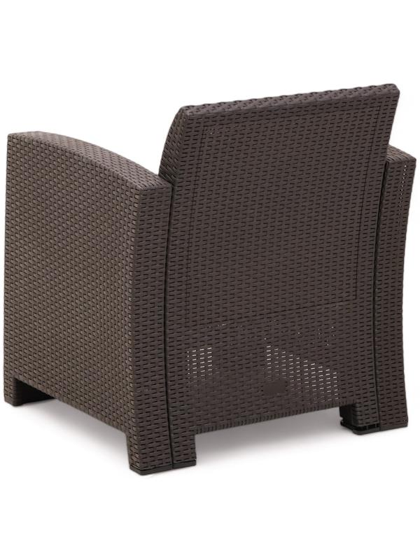 Набор садовой мебели Бора: 2 кресла + стол, Венге