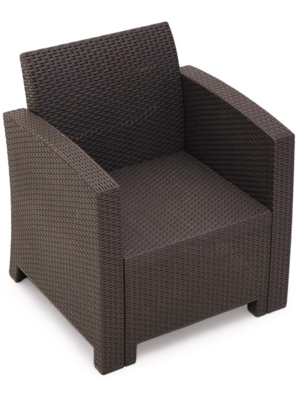 Набор садовой мебели Бора: 2 кресла + стол, Венге