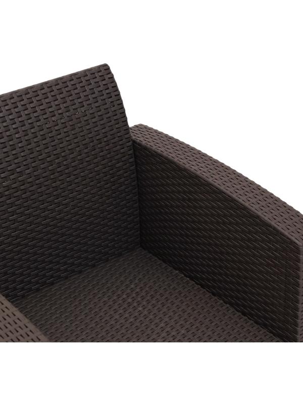 Набор садовой мебели Бора: 2 кресла + стол, Венге