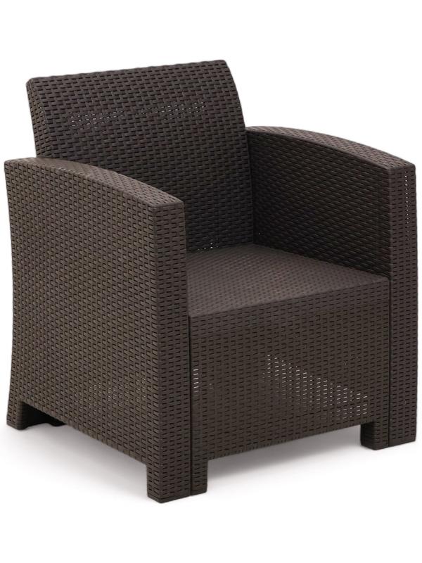 Набор садовой мебели Бора: 2 кресла + стол, Венге