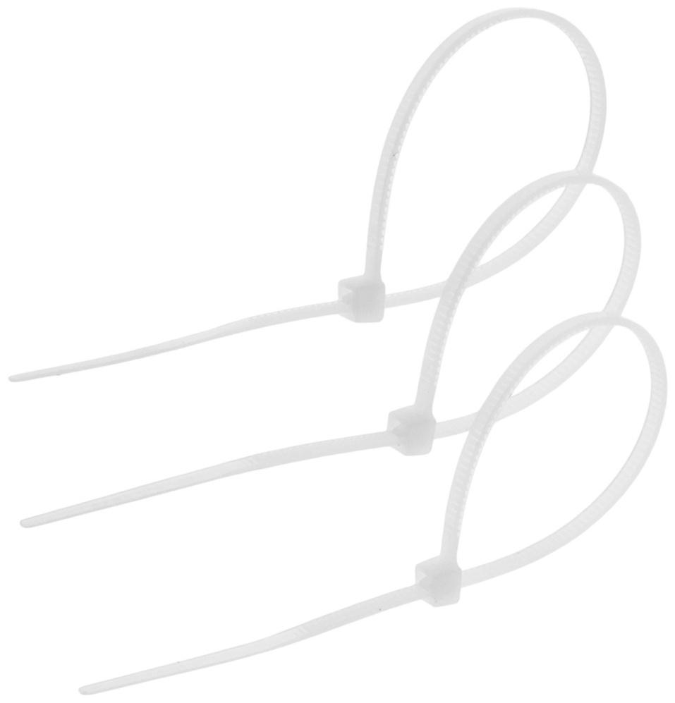 Хомут нейлоновый для стяжки, ТУНДРА, 2.5×150 мм, белый, 25 шт.