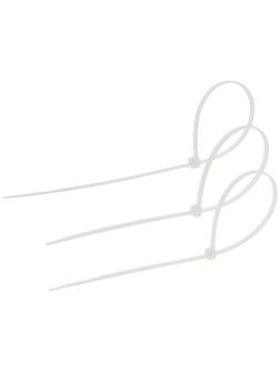 Хомут нейлоновый для стяжки, ТУНДРА, 3.6×250 мм, белый, 25 шт.