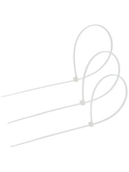 Хомут нейлоновый для стяжки, ТУНДРА, 3.6×300 мм, белый, 25 шт.