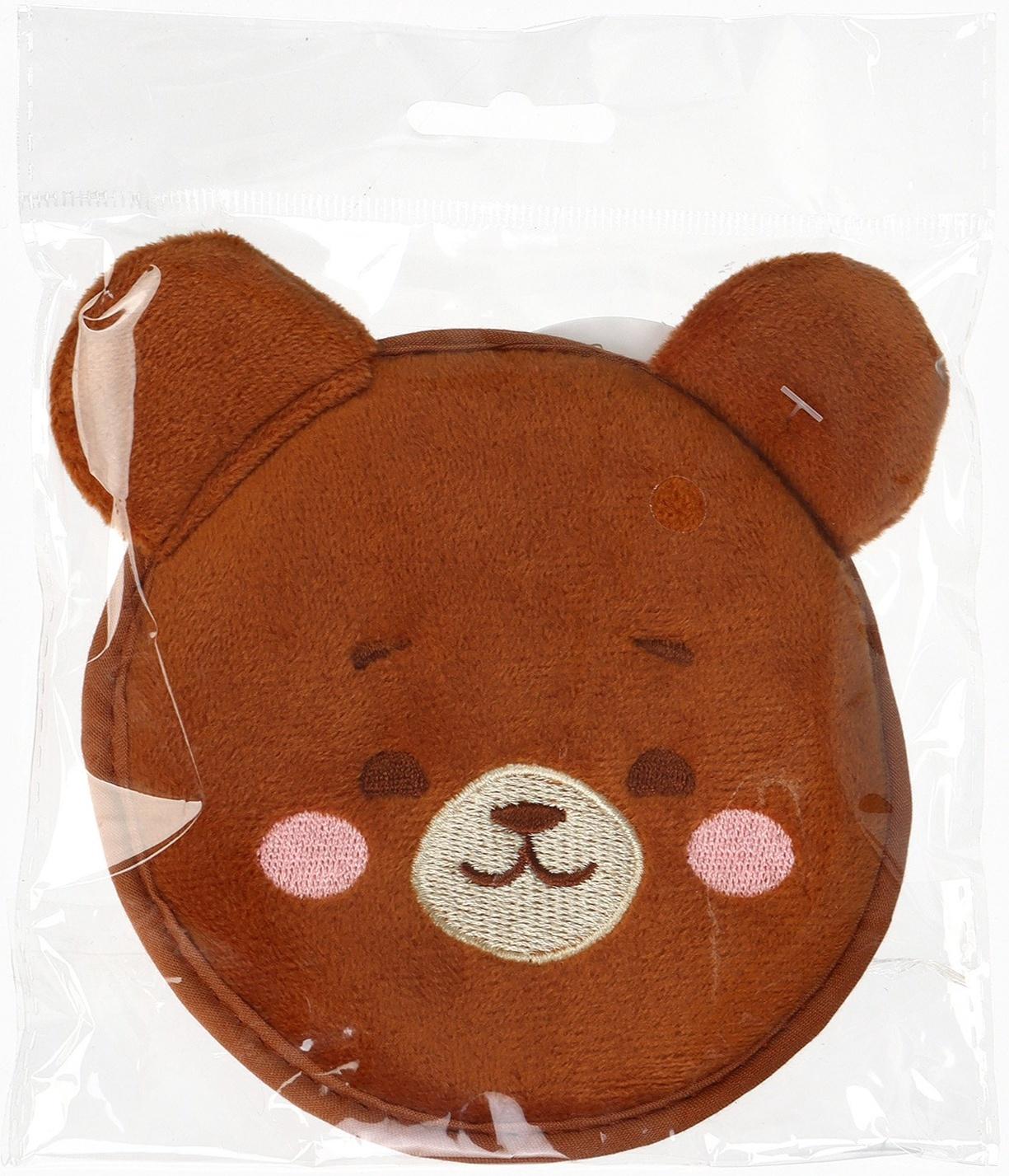 Мочалка детская «Мишка» 11х10 см, Крошка Я