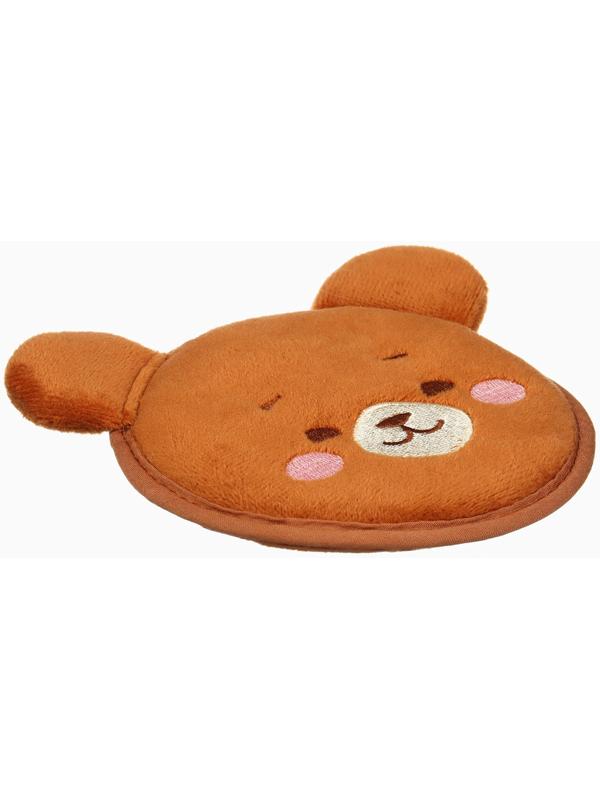 Мочалка детская «Мишка» 11х10 см, Крошка Я