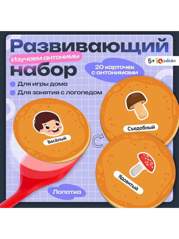 Развивающий набор «Лого блинчики», 20 карточек, 5+