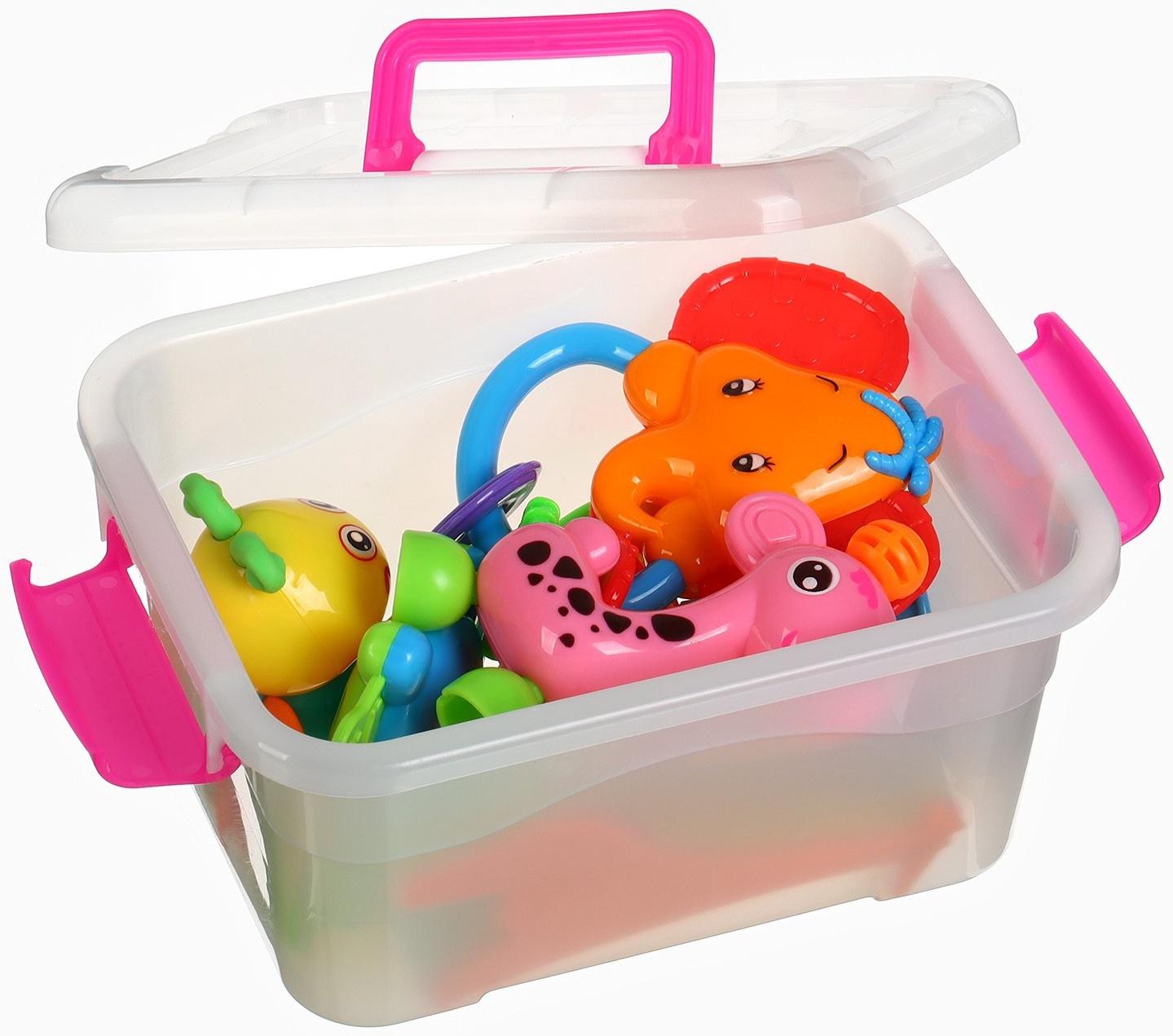 Набор погремушек в контейнере Крошка Я, 7 шт