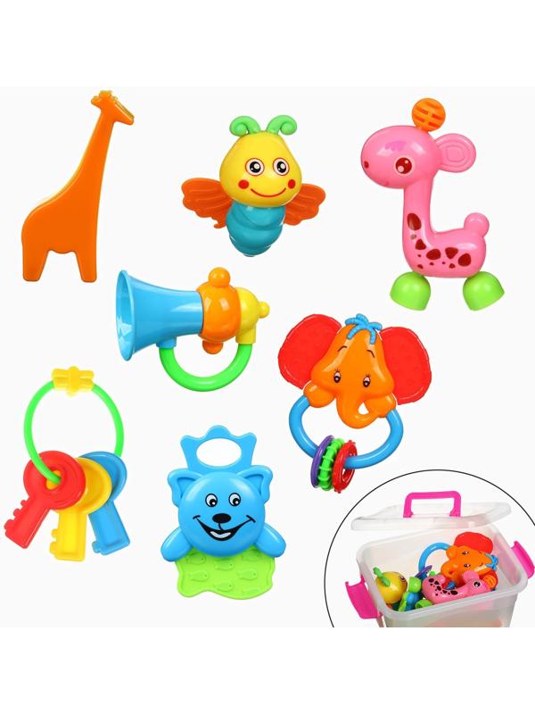 Набор погремушек в контейнере Крошка Я, 7 шт