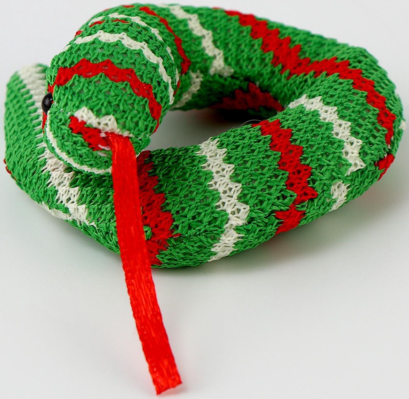 Мягкий магнит «Змея», 7 см, цвет МИКС