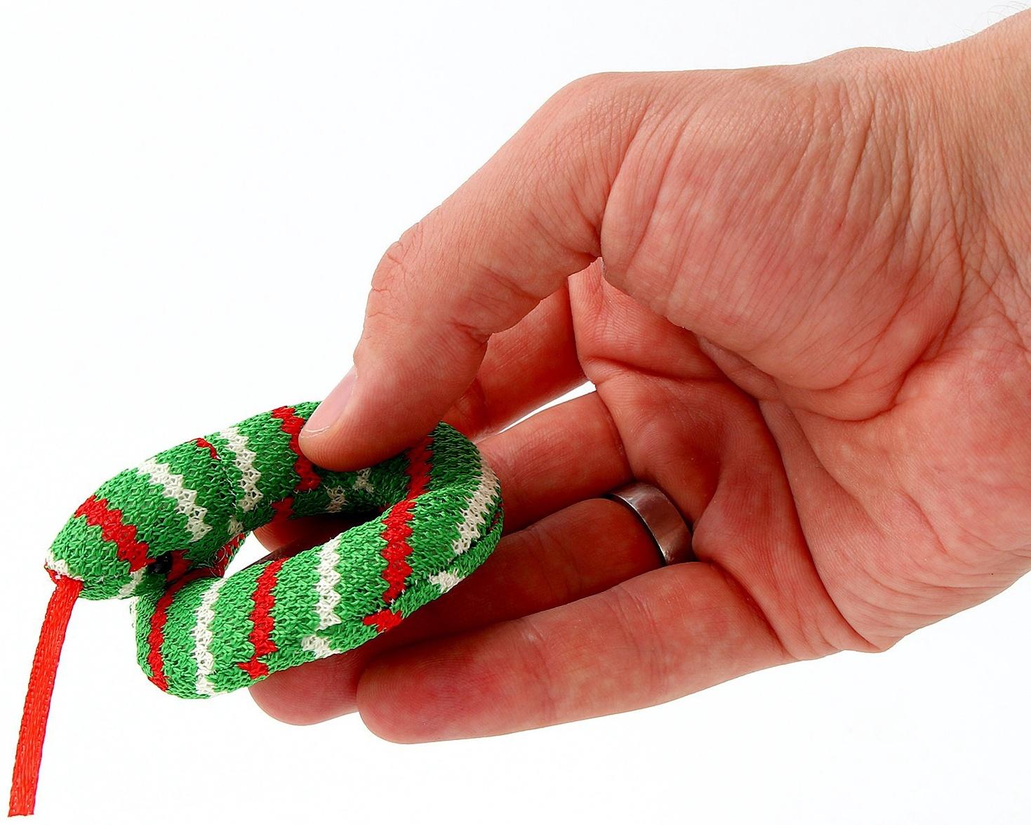 Мягкий магнит «Змея», 7 см, цвет МИКС