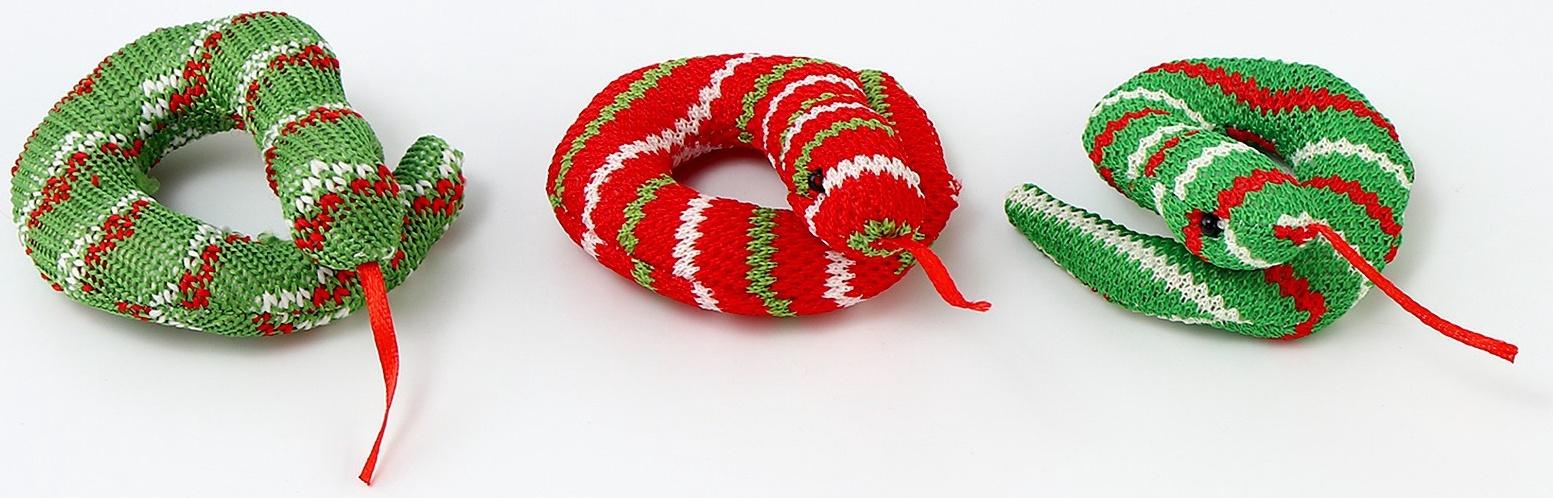 Мягкий магнит «Змея», 7 см, цвет МИКС