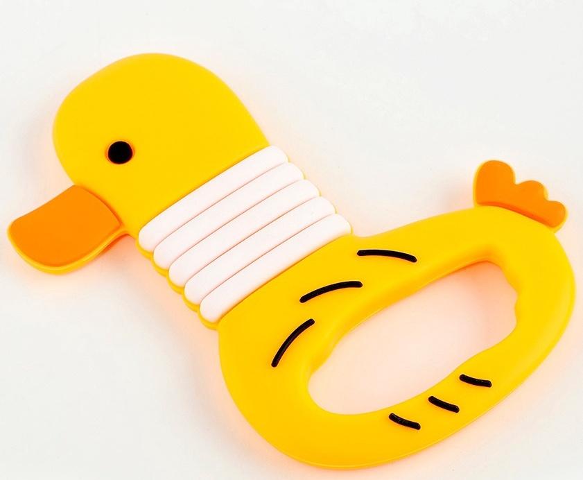 Прорезыватель силиконовый для зубов «Уточка»