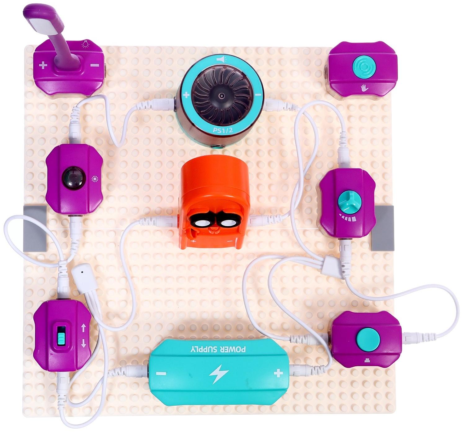 Электронный конструктор, 34 детали, 71 схема