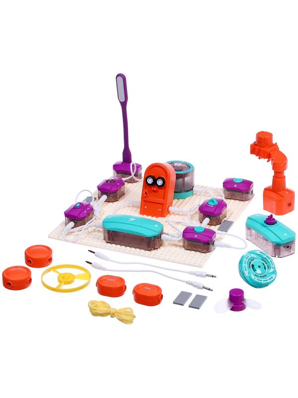 Электронный конструктор, 34 детали, 71 схема