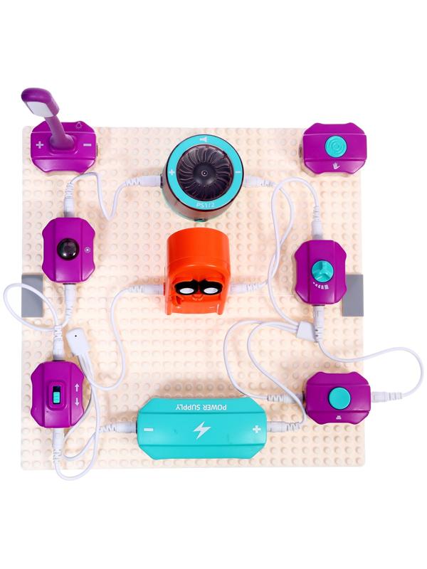 Электронный конструктор, 34 детали, 71 схема